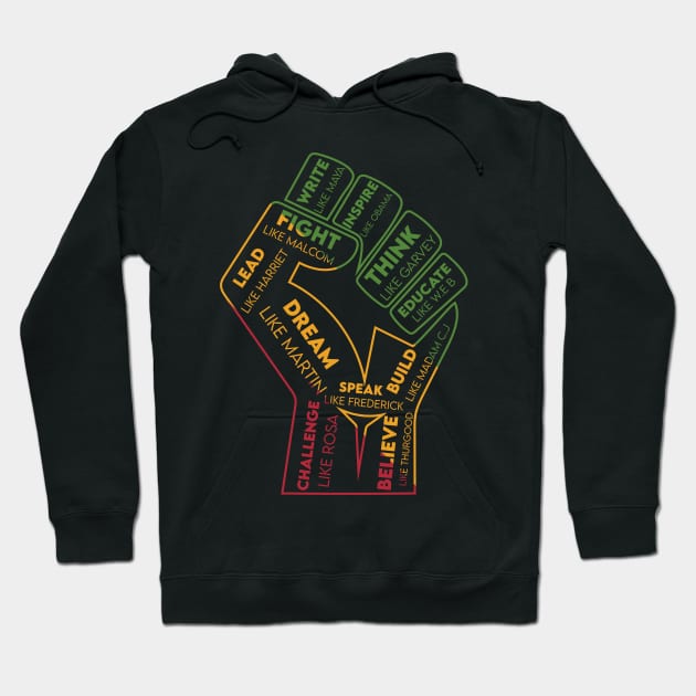 Great African American Leaders Black History Month Hoodie by Houseofwinning